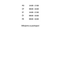 Omezení pracovní doby pošty 20.7. - 31.7.2026