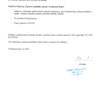 Výběrové řízení "Úprava sociálního zázemí v kulturním domě"